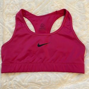 Nike hot pink sports bra size small